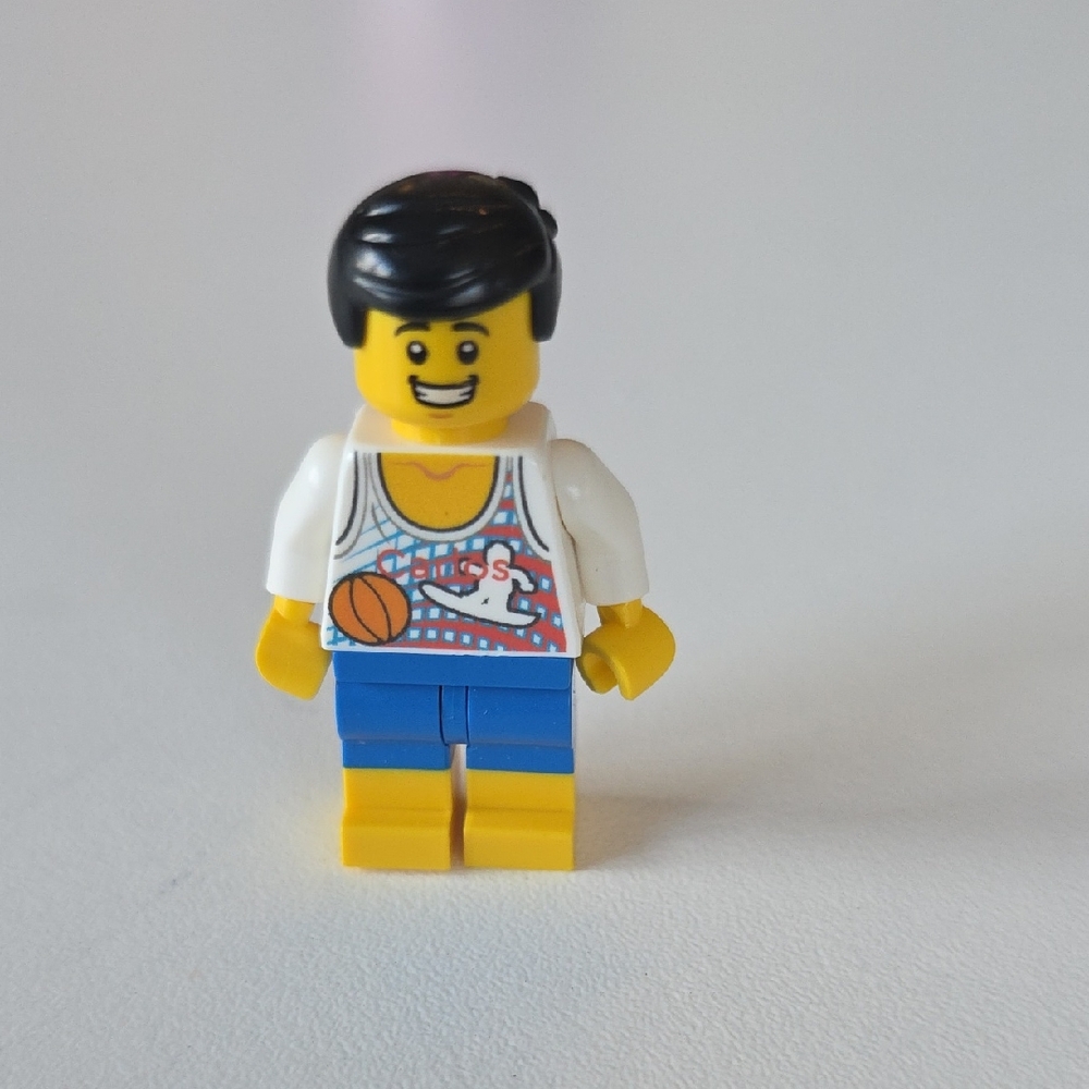 Lego Minifigure with Basketball Jersey